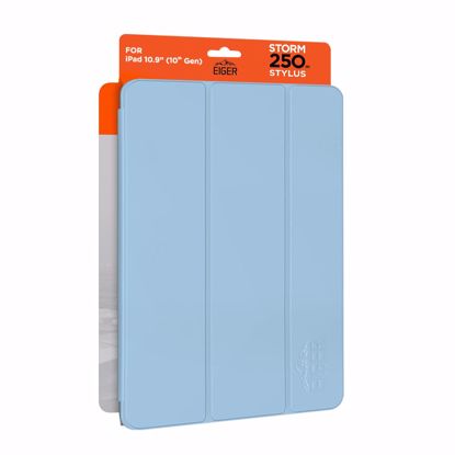 Picture of Eiger Eiger Storm 250m Stylus Case for Apple iPad 10.9 (10th Gen) in Light Blue in Retail Sleeve